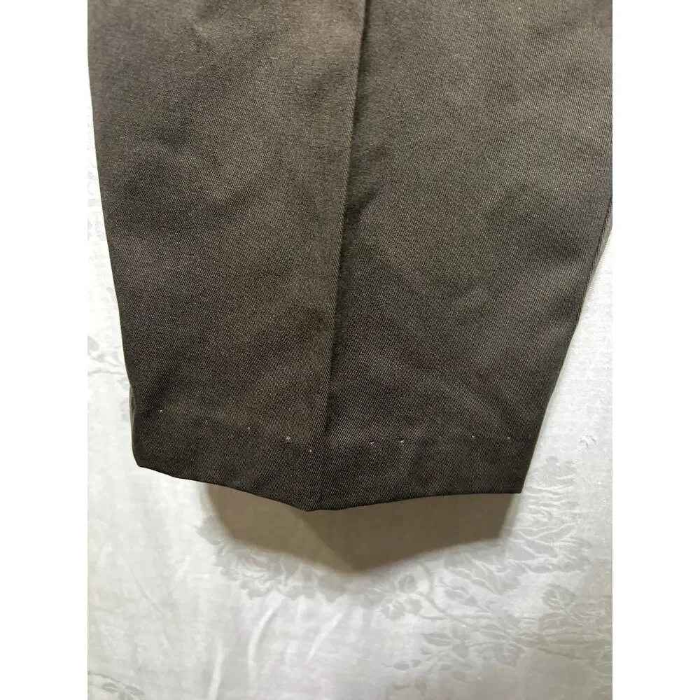 Nordstrom Pants 36x33 Brown Pleated Smartcare Cotton Actual 36x30